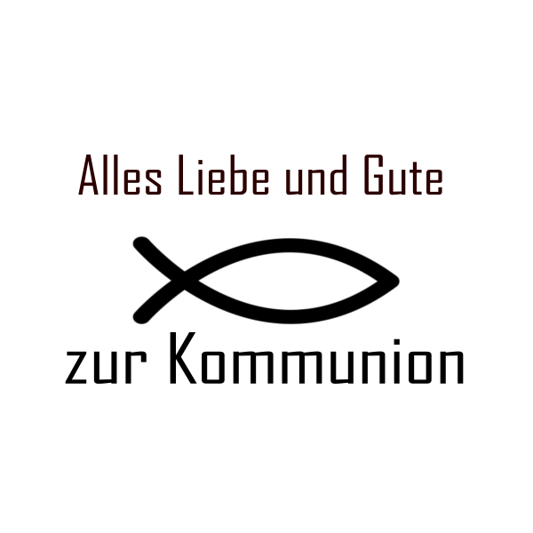 Schwarzer Fisch Kommunion