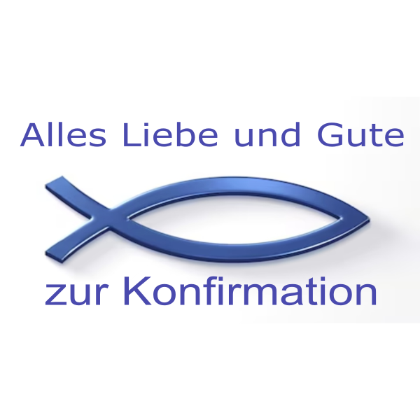 Blauer Fisch Konfirmation