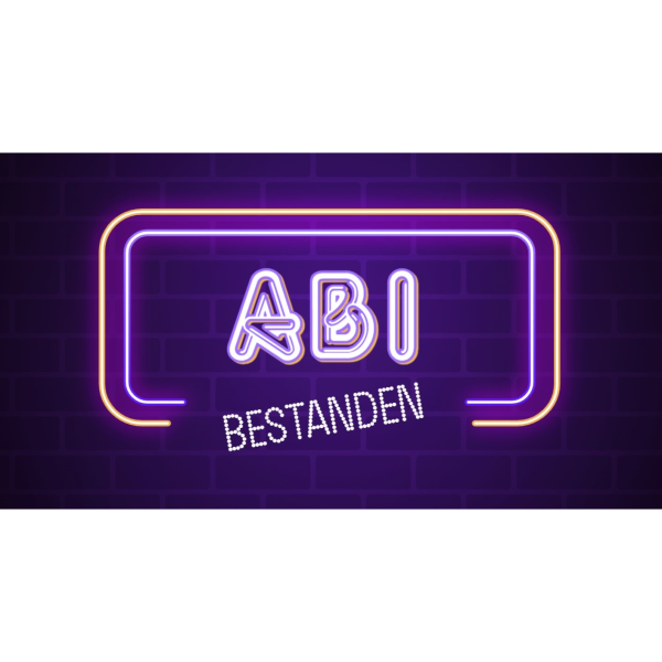 Leuchtreklame Abi