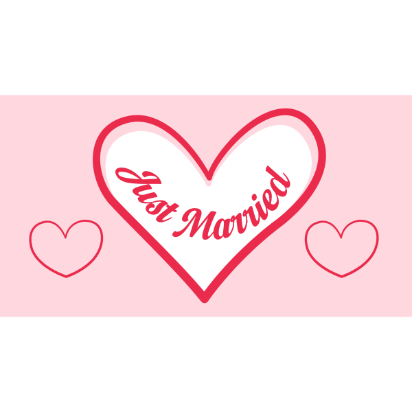 Just Married Herz